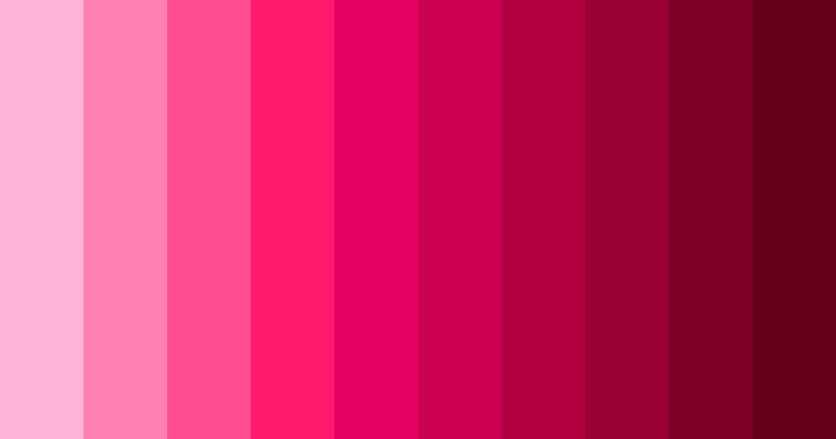 Download pink bubble gum color palette PNG image (landscape)