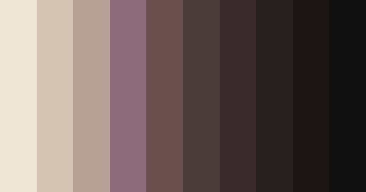 Download dark brown color palette PNG image (landscape)