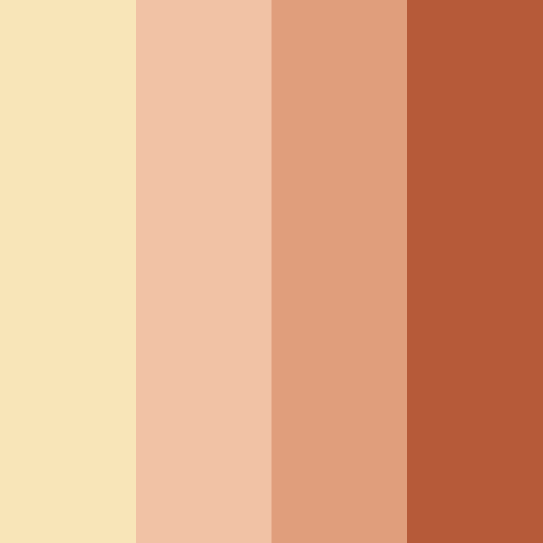 Download sunkissed autumn hues color palette PNG image (square)