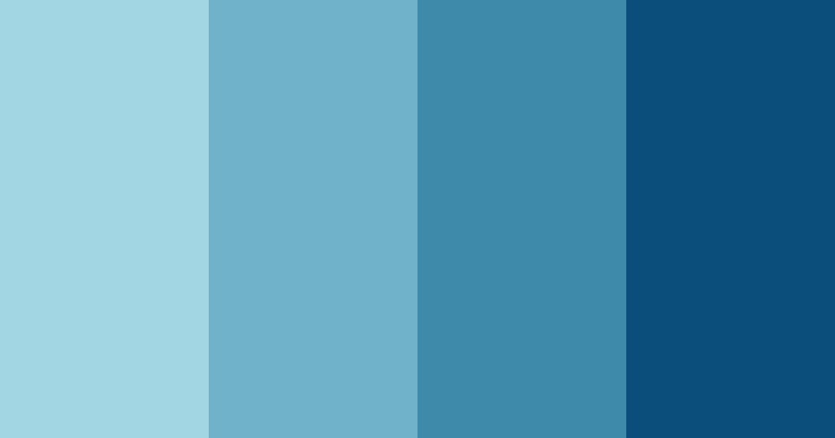 Download blue ocean shades color palette PNG image (landscape)