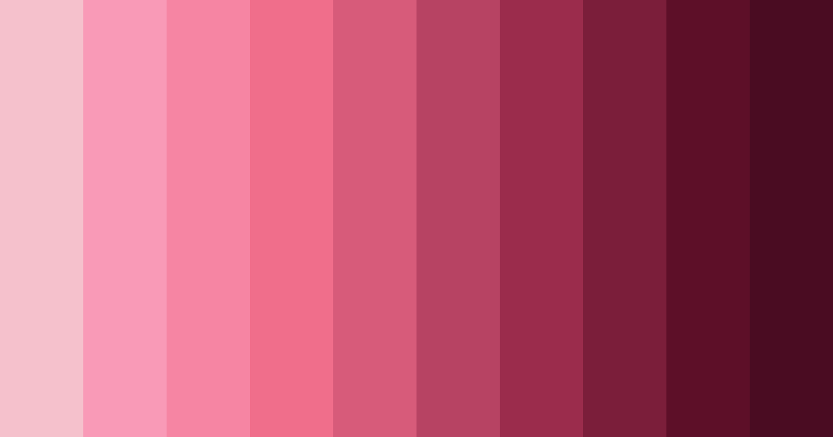 Download blush burgundy dreams color palette PNG image (landscape)