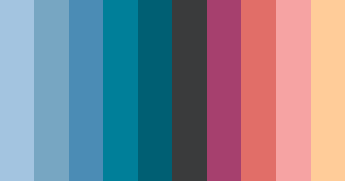 Download blue betta color palette PNG image (landscape)