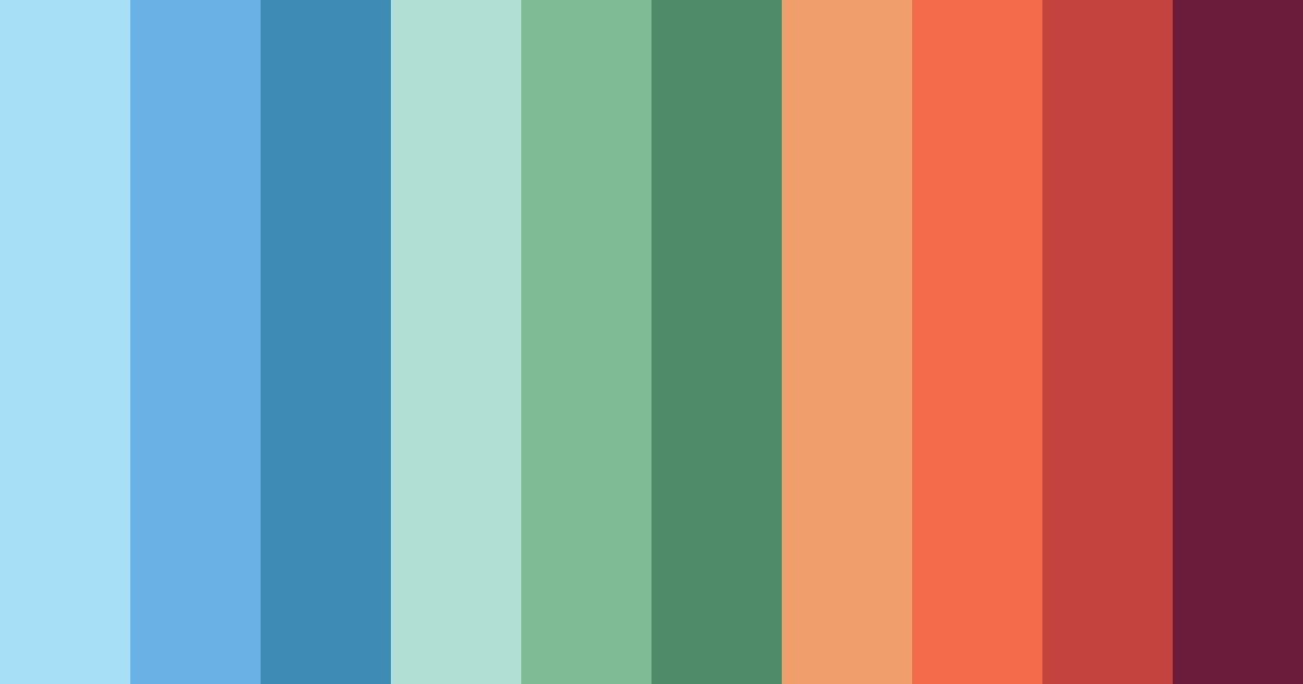 Download blue betta fish color palette PNG image (landscape)