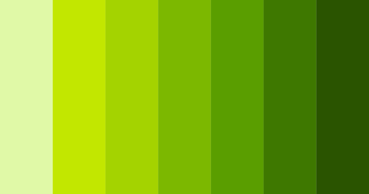 Download lush meadow greens color palette PNG image (landscape)