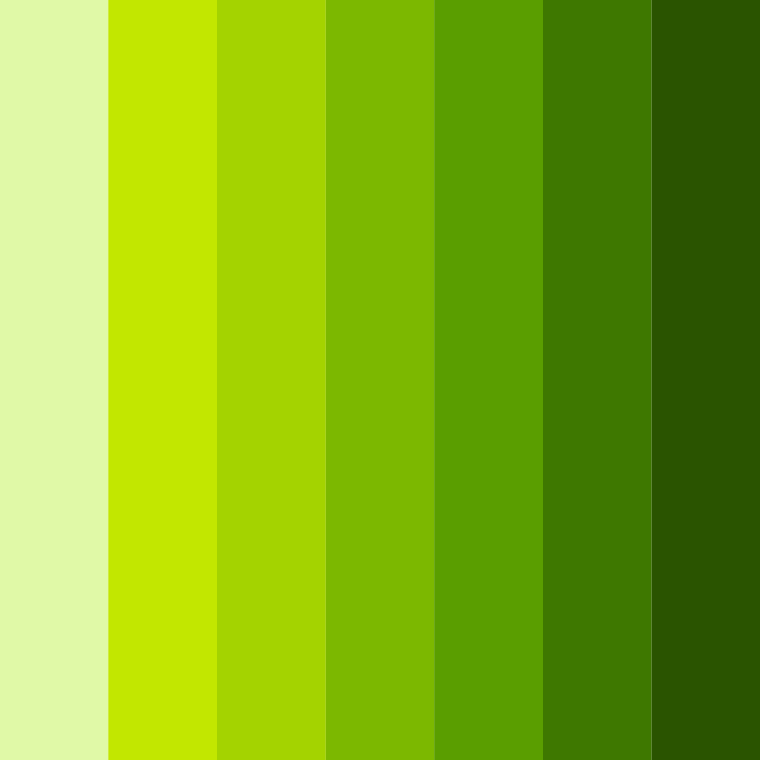 Download lush meadow greens color palette PNG image (square)