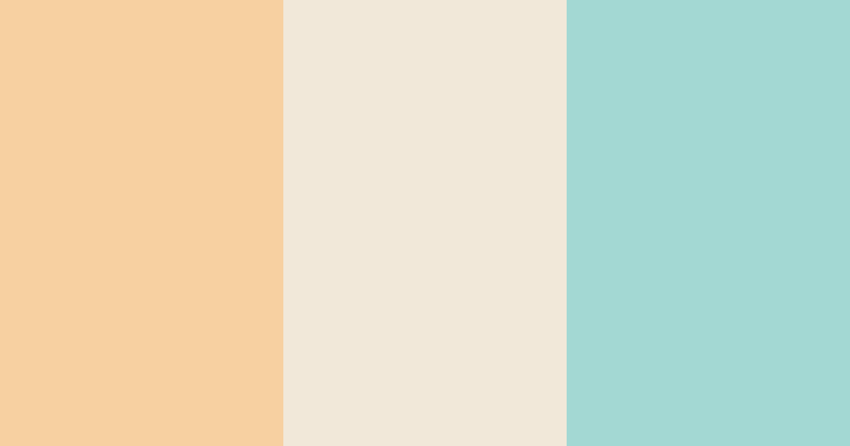 Download peachy turquoise color palette PNG image (landscape)