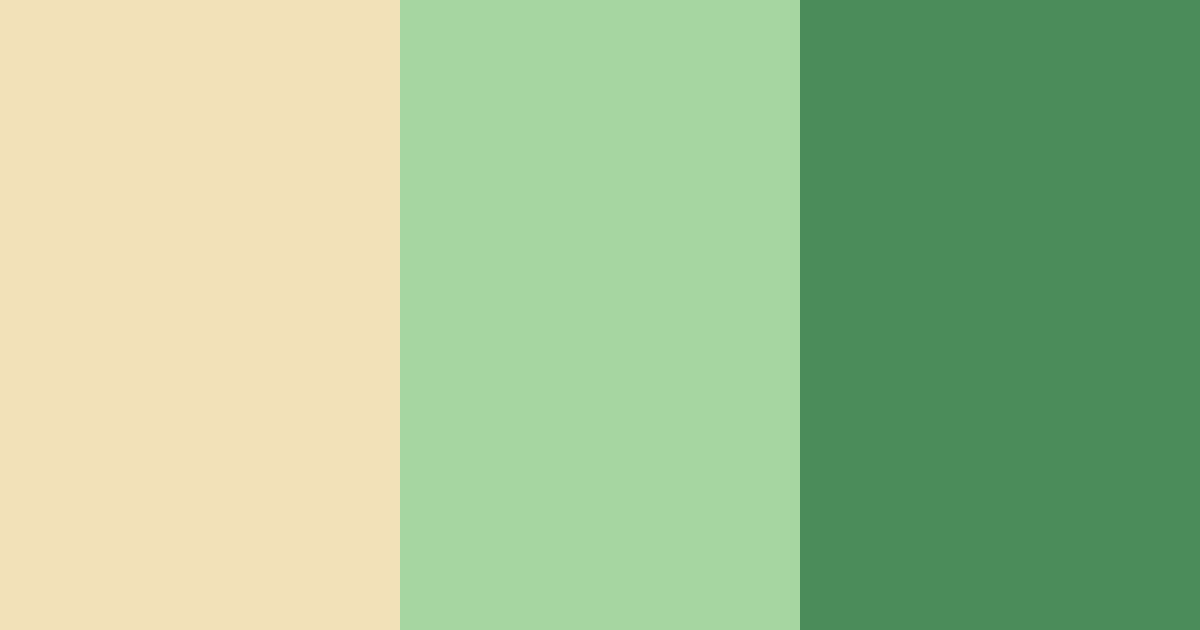 Download soft green and amber color palette PNG image (landscape)