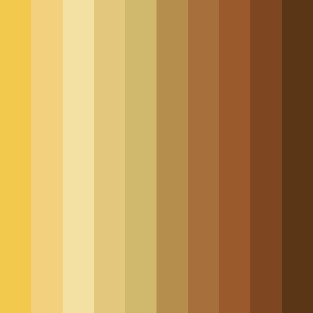 Download amber glow color palette PNG image (square)