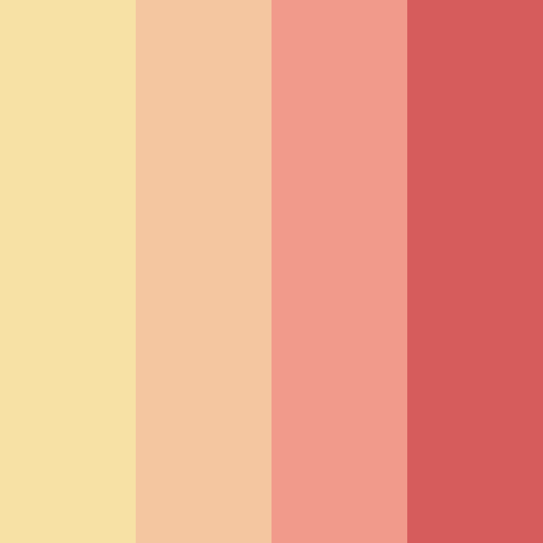 Download warm red color palette PNG image (square)