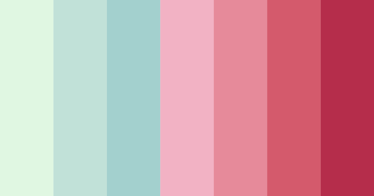 Download warm pink and green color palette PNG image (landscape)