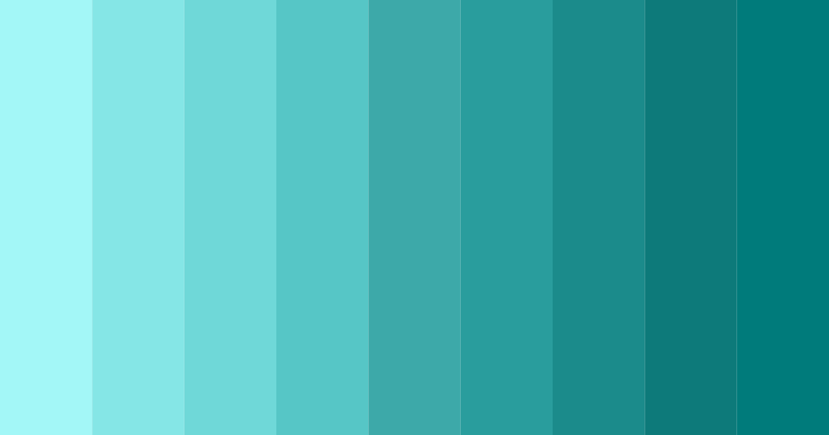 Download teal breeze color palette PNG image (landscape)