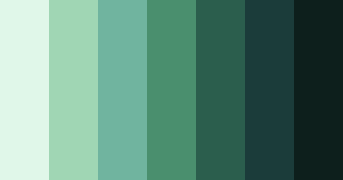 Download green sunrise color palette PNG image (landscape)