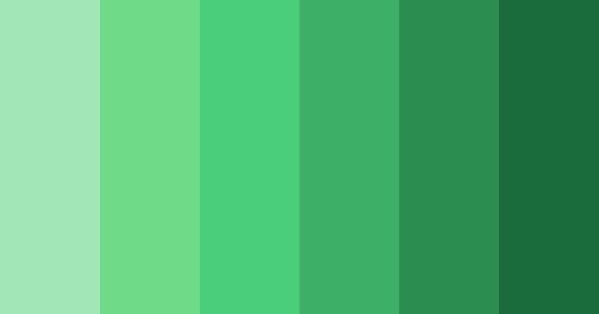 Download verdant harmony color palette PNG image (landscape)