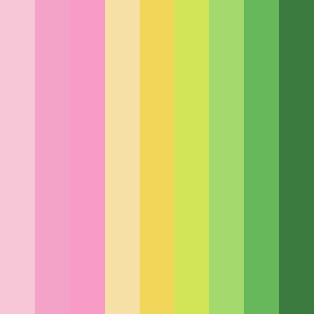 Download soft pink green color palette PNG image (square)