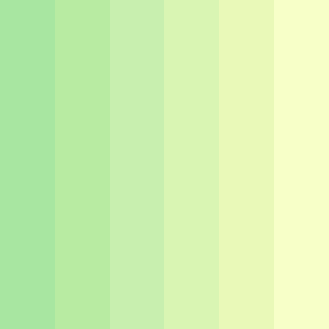 Download lush green symphony color palette PNG image (square)