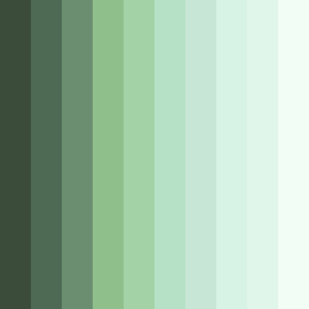 Download dark green garden color palette PNG image (square)