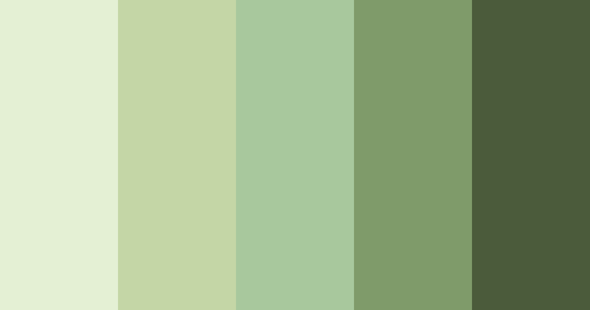 Download verdant whispers color palette PNG image (landscape)