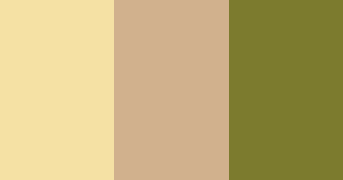 Download champagne olive color palette PNG image (landscape)