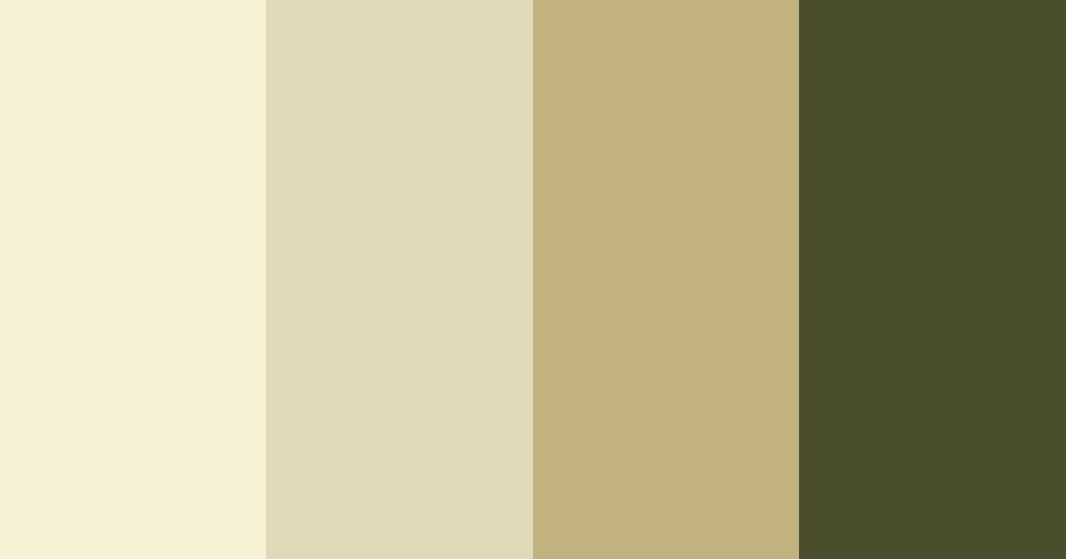Download golden grove elegance color palette PNG image (landscape)