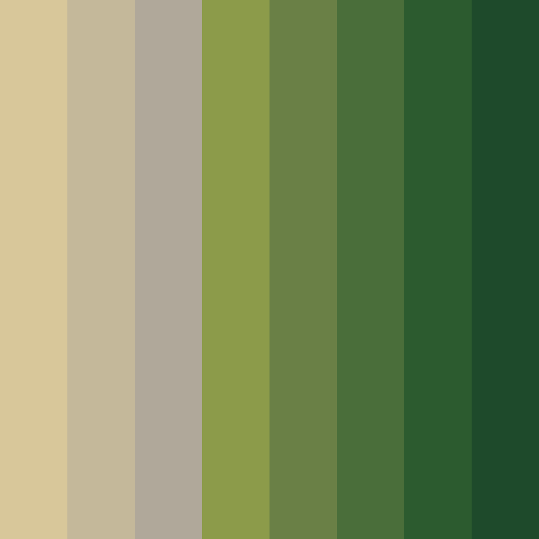 Download earthy harmony color palette PNG image (square)