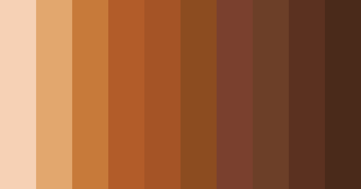Download copper sunset color palette PNG image (landscape)