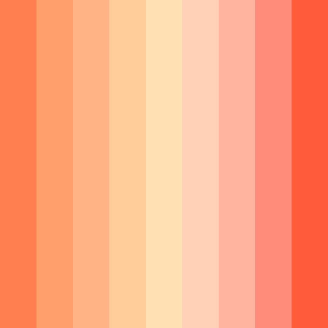 Download tomato sunset color palette PNG image (square)