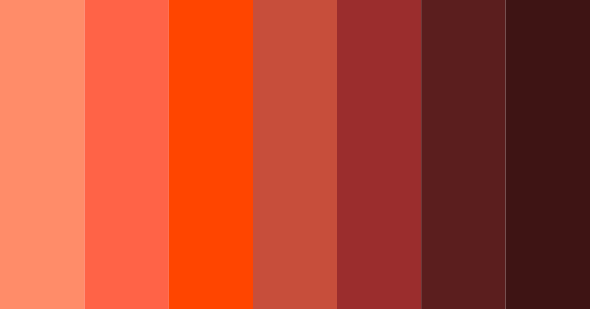 Download tomato red color palette PNG image (landscape)