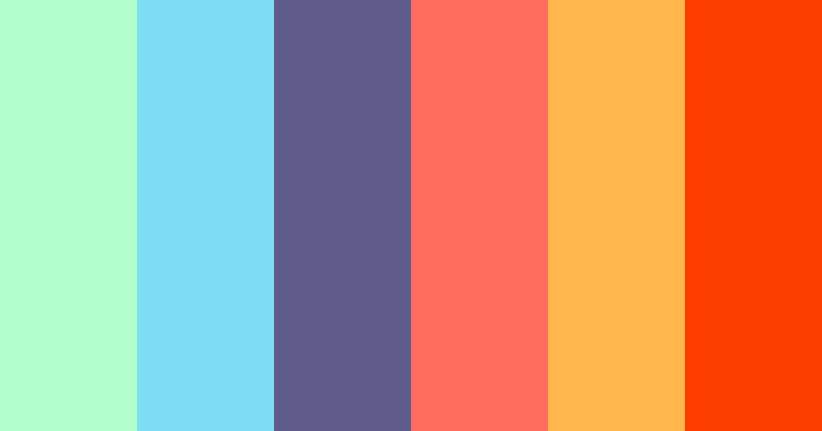 Download tropical pink color palette PNG image (landscape)
