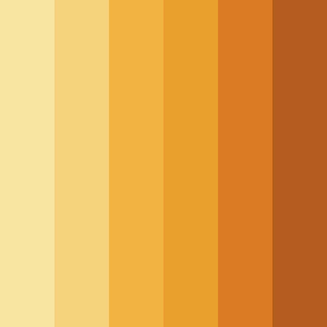 Download golden sunset color palette PNG image (square)