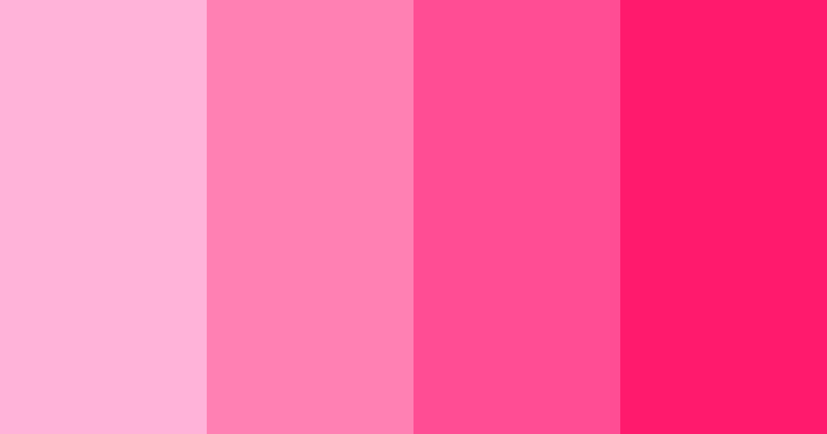 Download bright pink color palette PNG image (landscape)