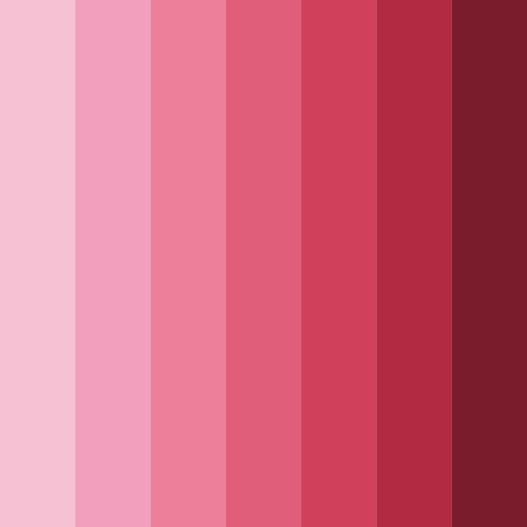 Download vibrant pink color palette PNG image (square)