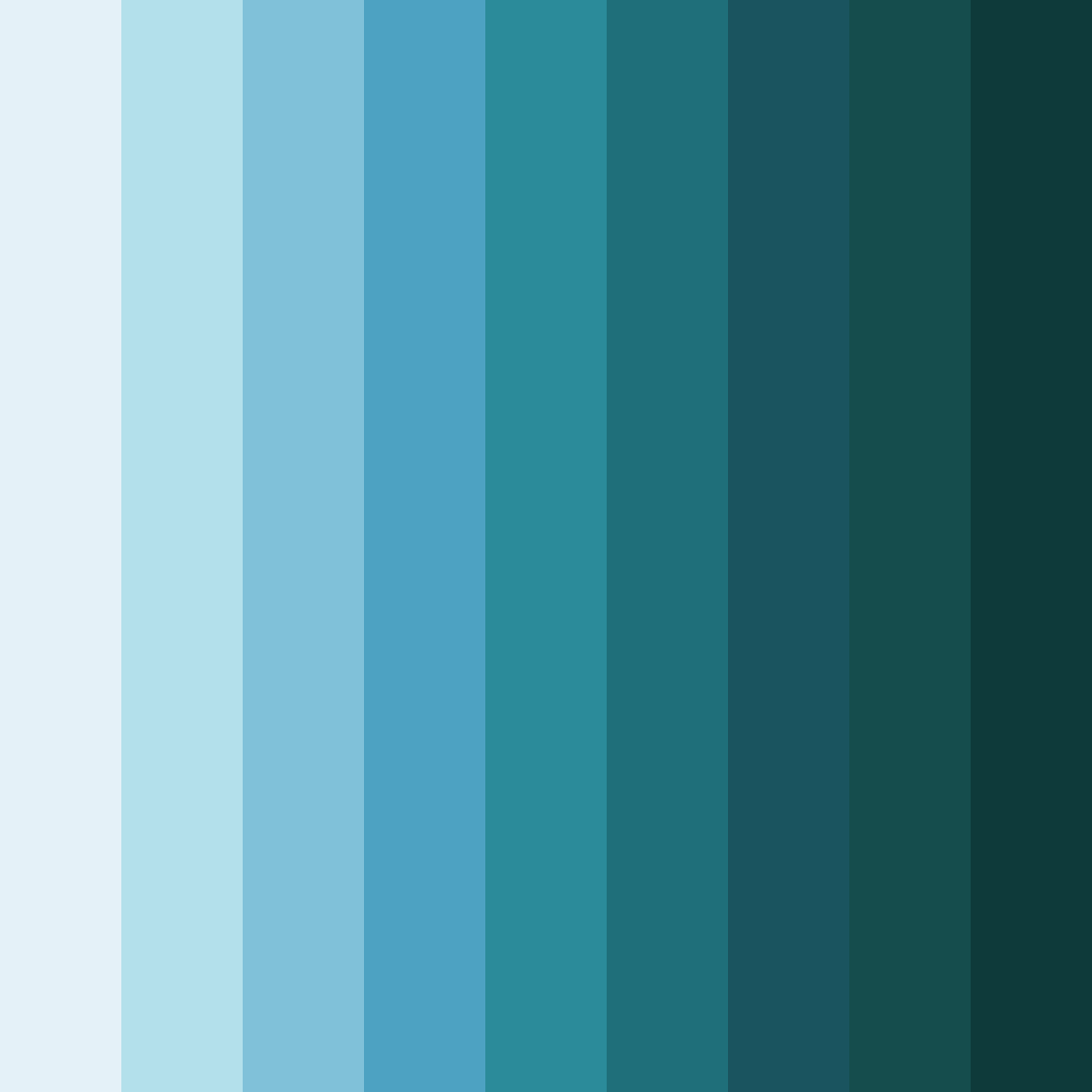 Download blue sleek color palette PNG image (square)