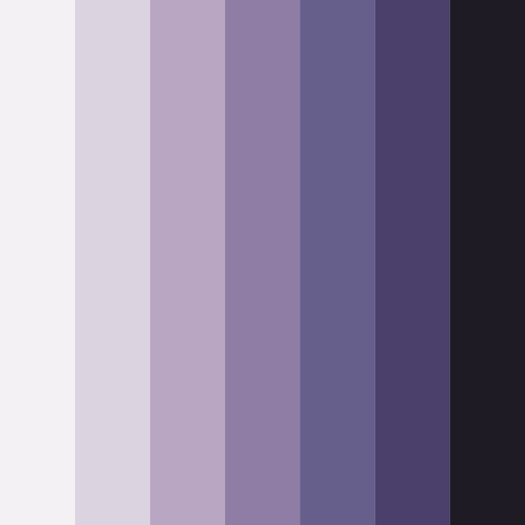 Download midnight lavender dream color palette PNG image (square)