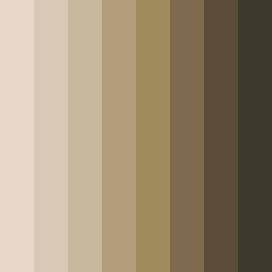 Download earthy beige color palette PNG image (square)