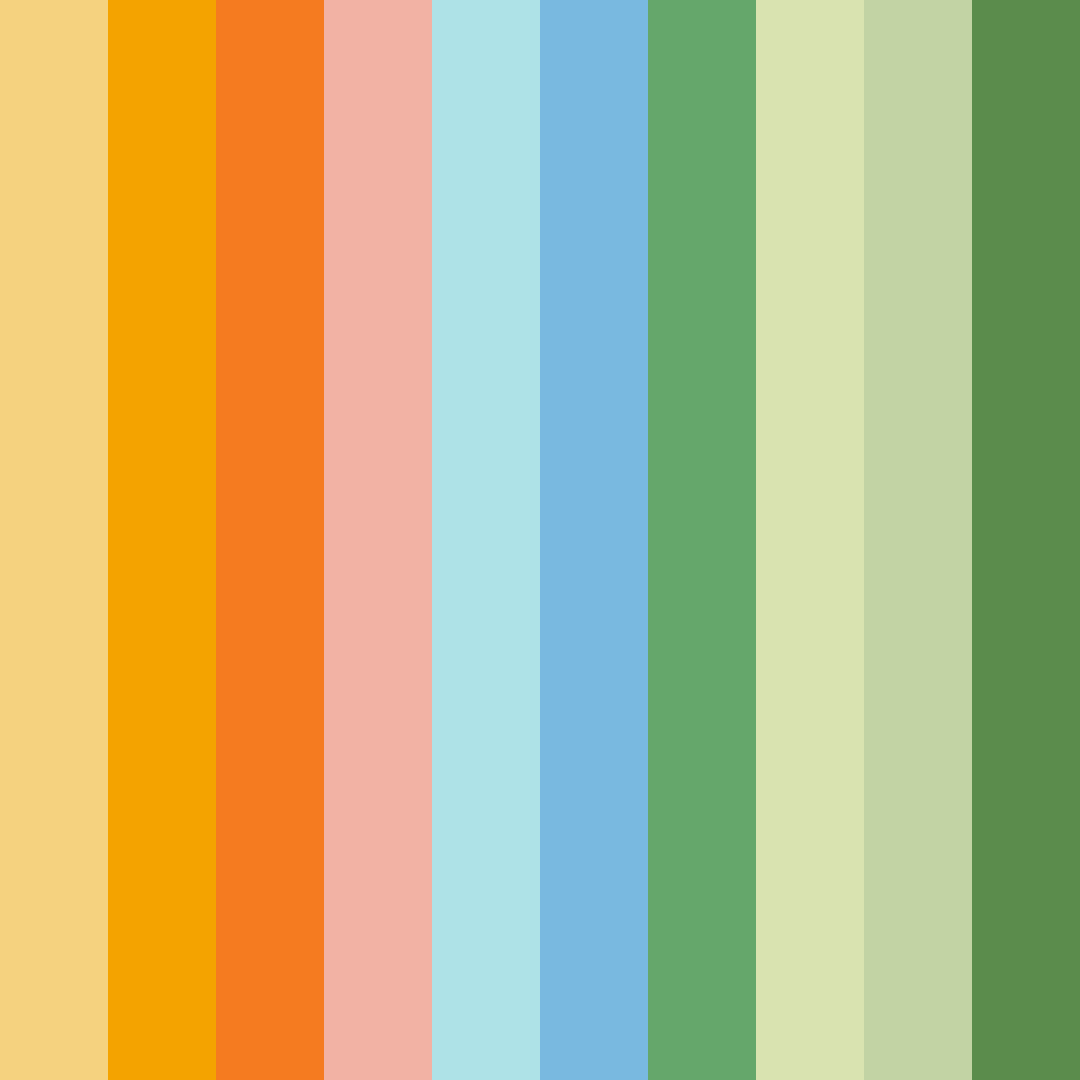 Download light yellow green color palette PNG image (square)