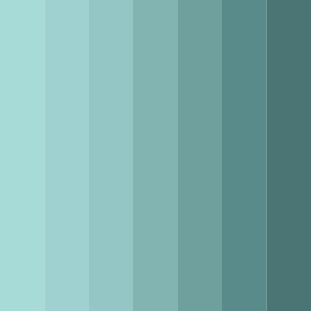 Download tropical tranquility color palette PNG image (square)