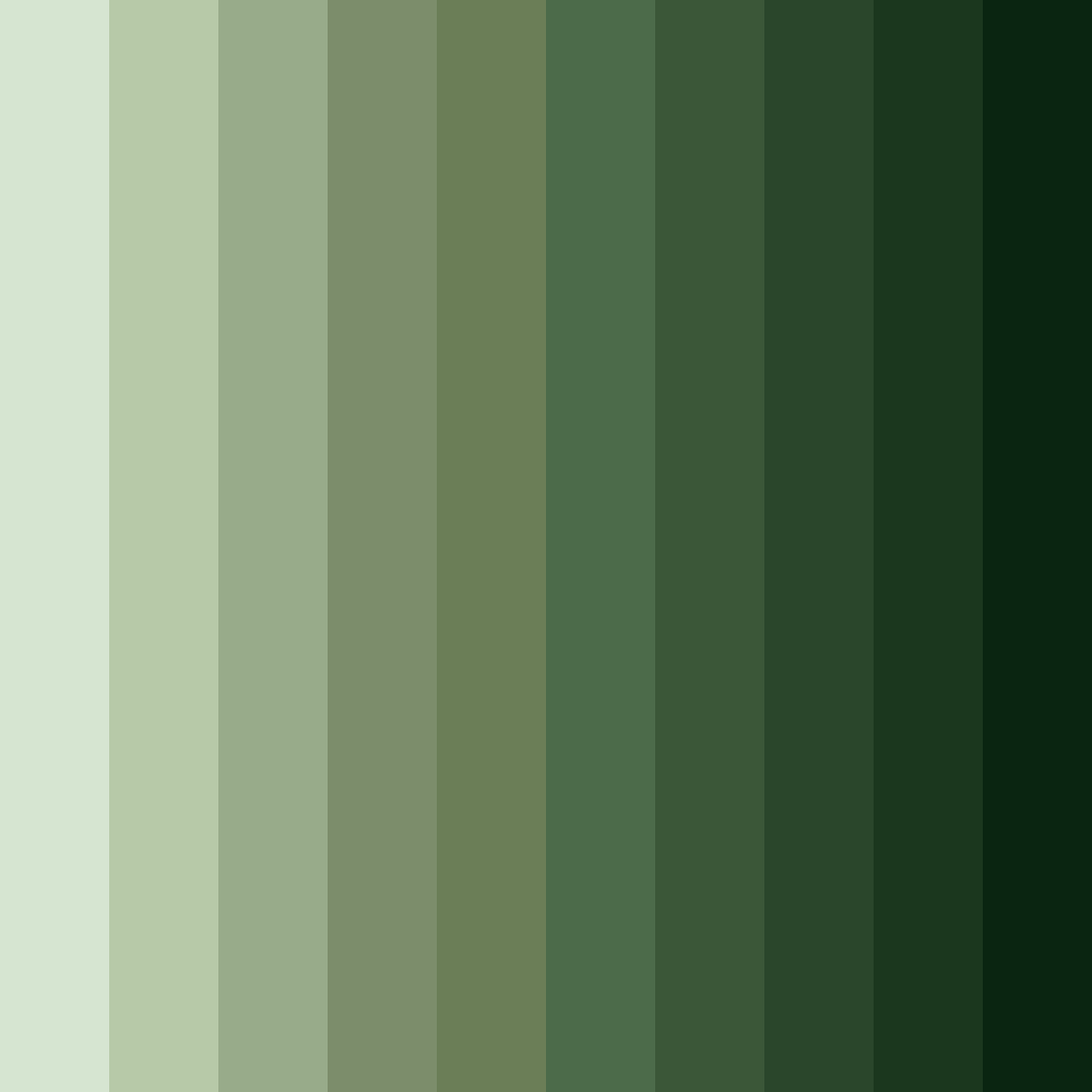 Download brownish green shades color palette PNG image (square)