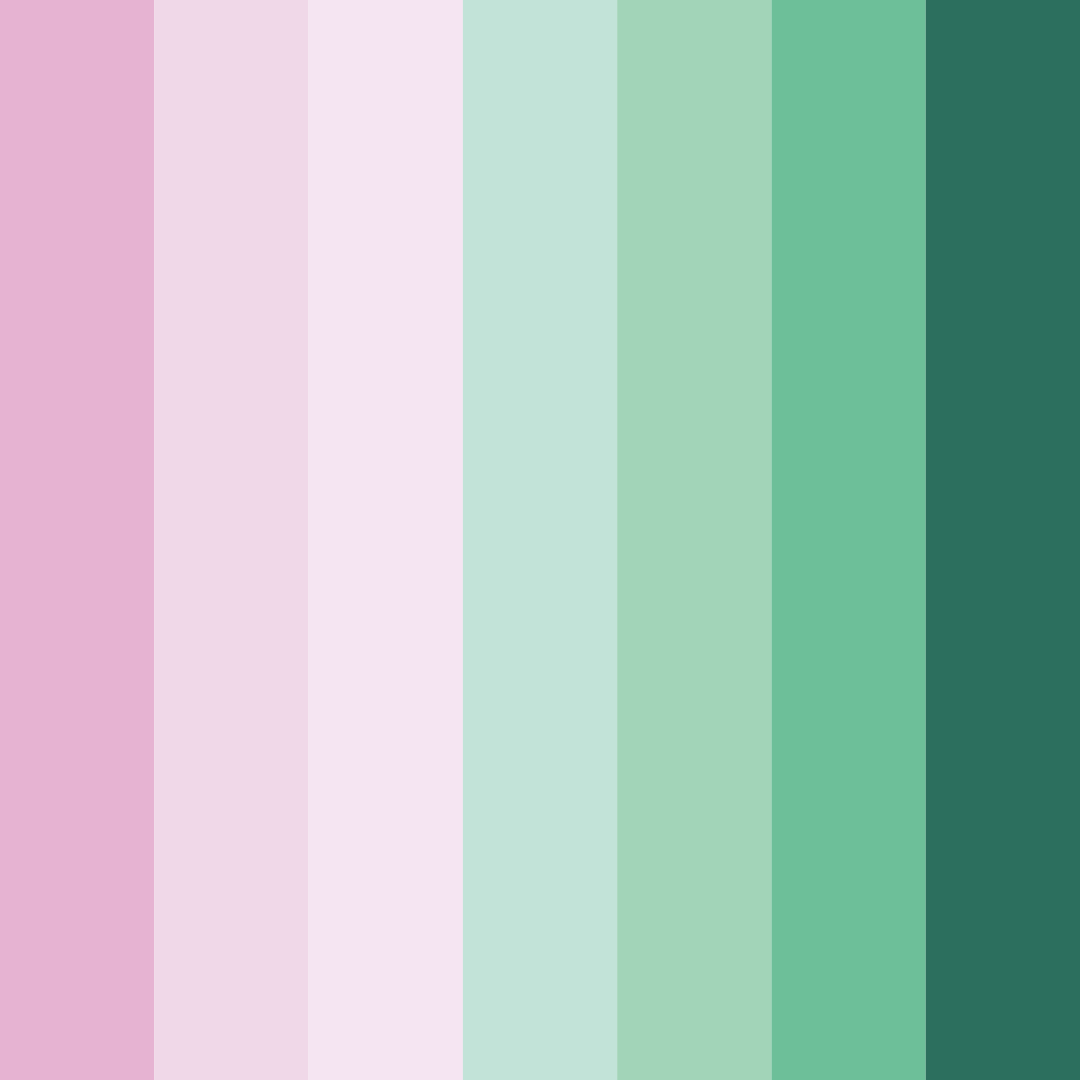 Download whispers of spring color palette PNG image (square)