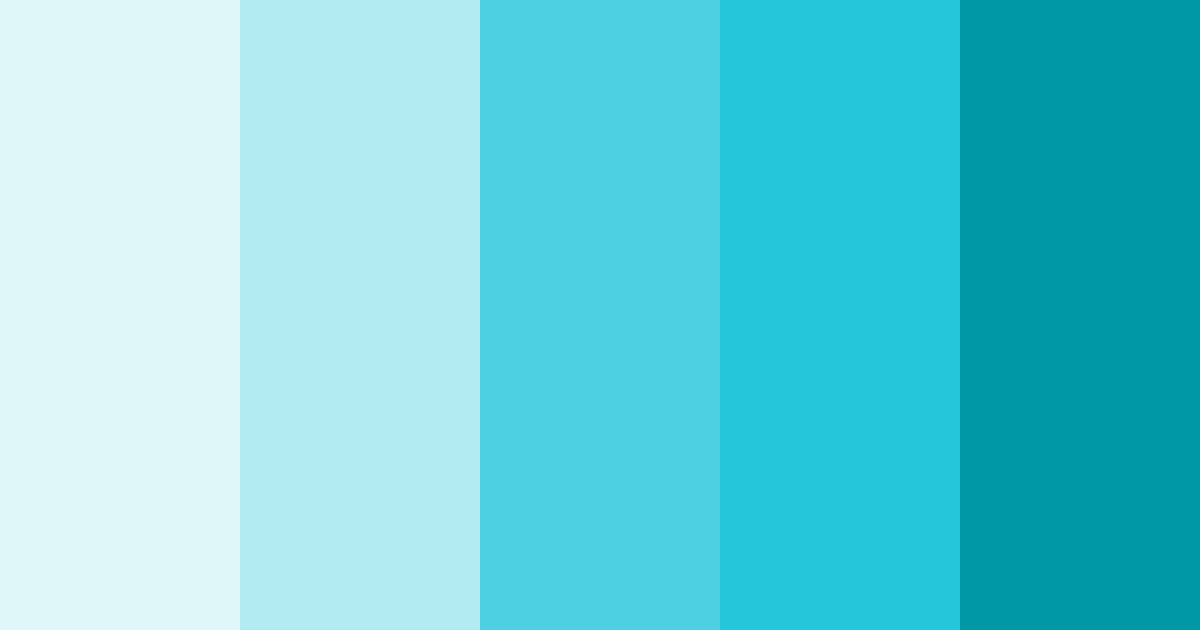 Download teal perfect day color palette PNG image (landscape)