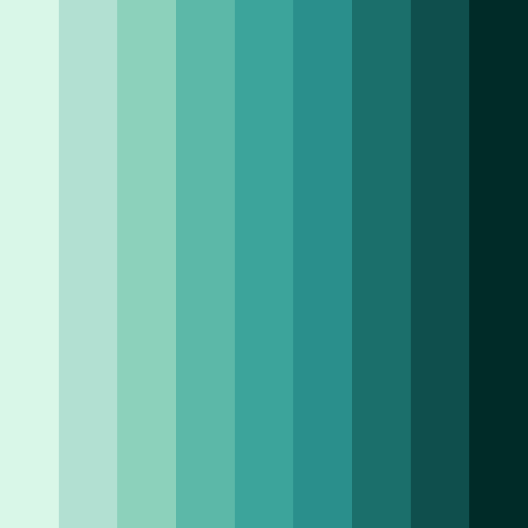 Download verdant sanctuary color palette PNG image (square)
