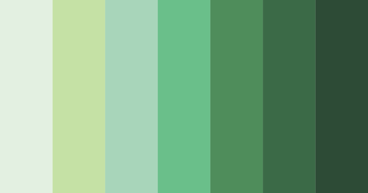 Download botanical embrace color palette PNG image (landscape)