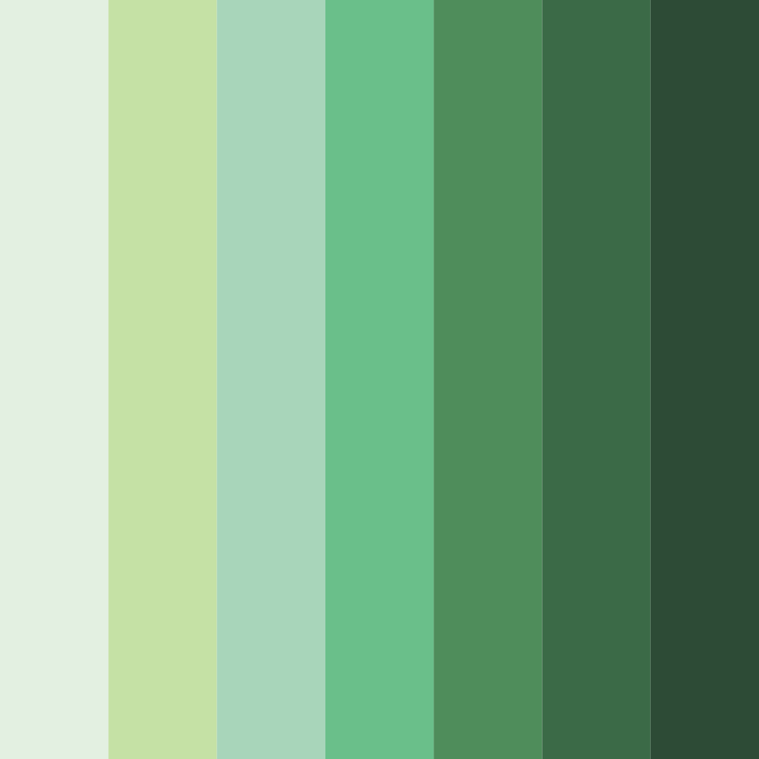 Download botanical embrace color palette PNG image (square)