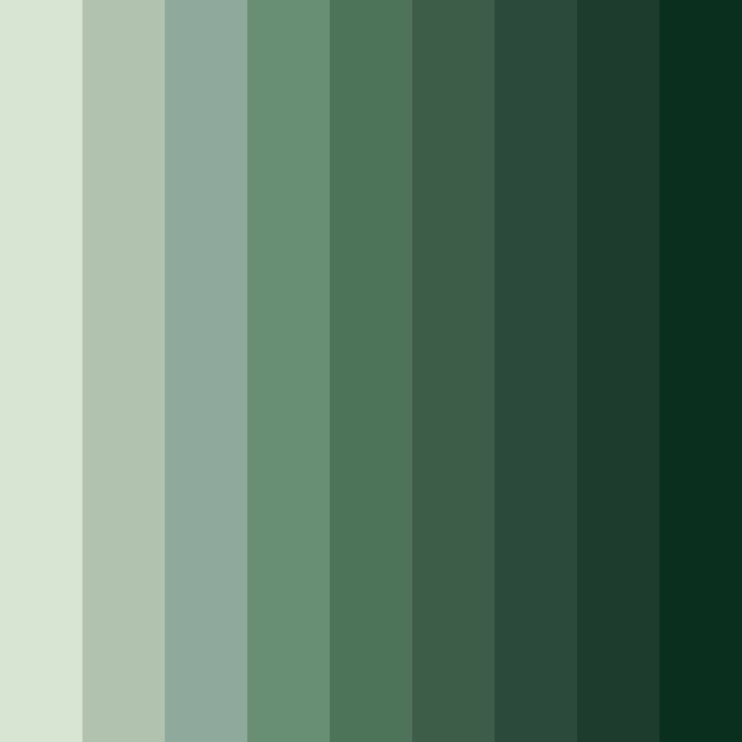 Download soft green color palette PNG image (square)
