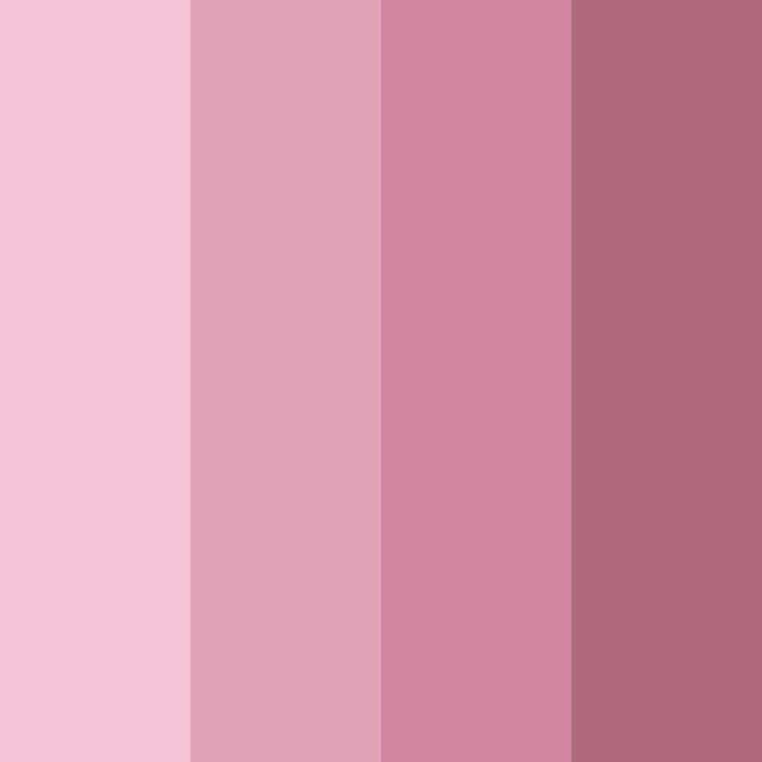 Download blushing hues color palette PNG image (square)
