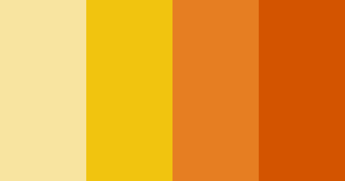 Download sunny citrus burst color palette PNG image (landscape)