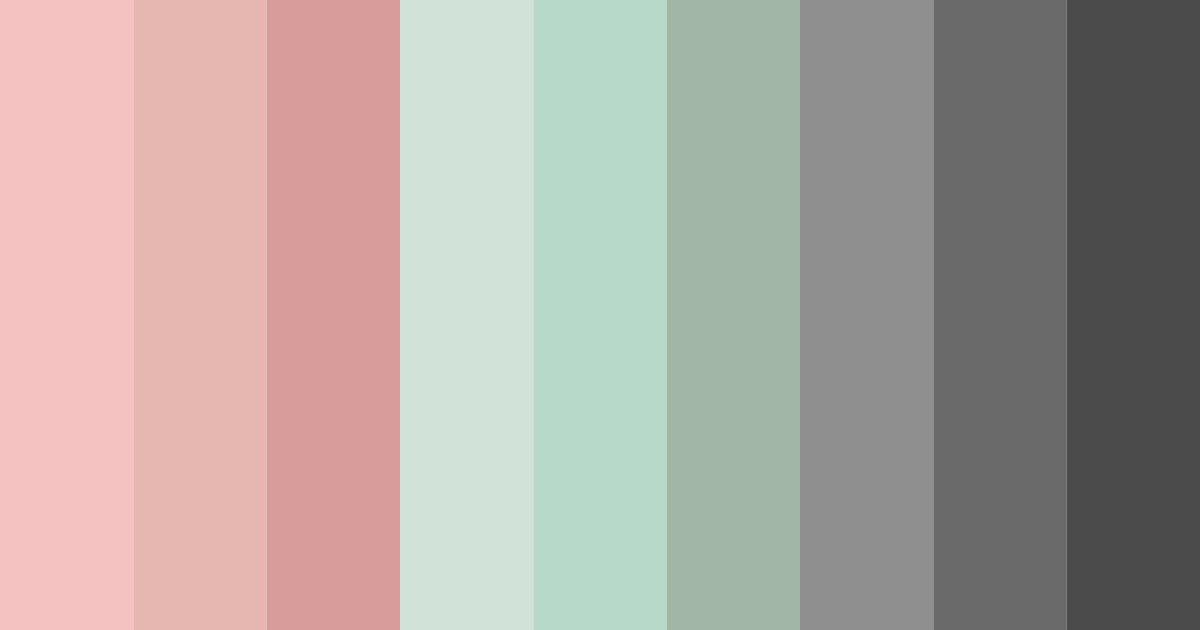 Download antique rose and sage green color palette PNG image (landscape)