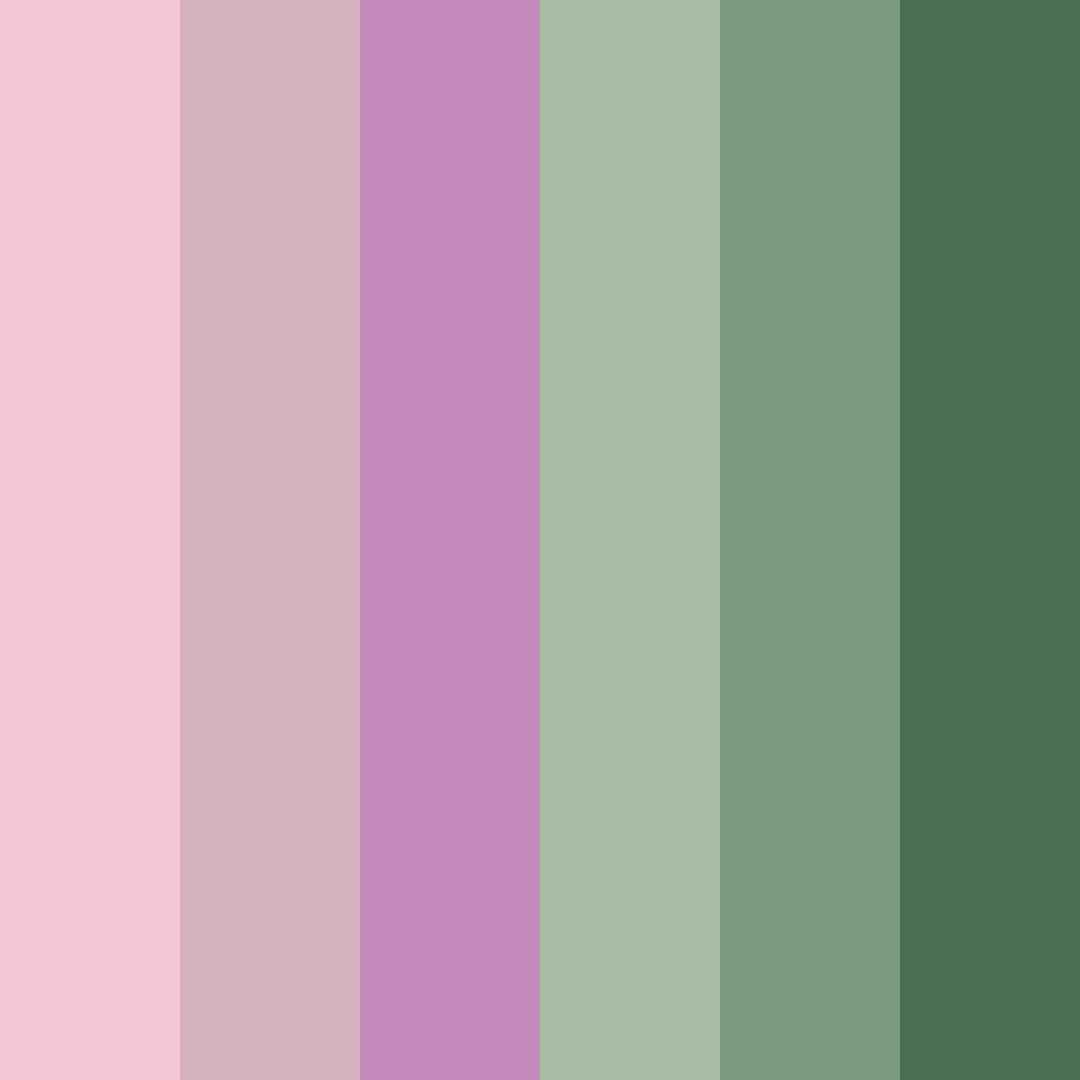 Download sage and antique rose color palette PNG image (square)