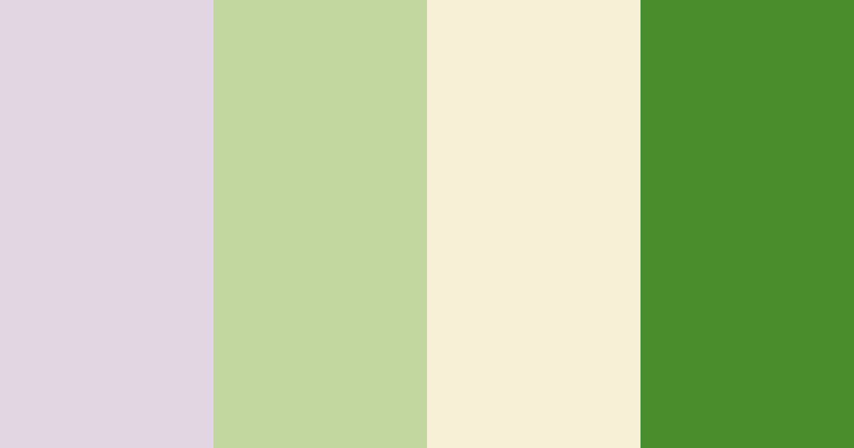 Download green lilac color palette PNG image (landscape)