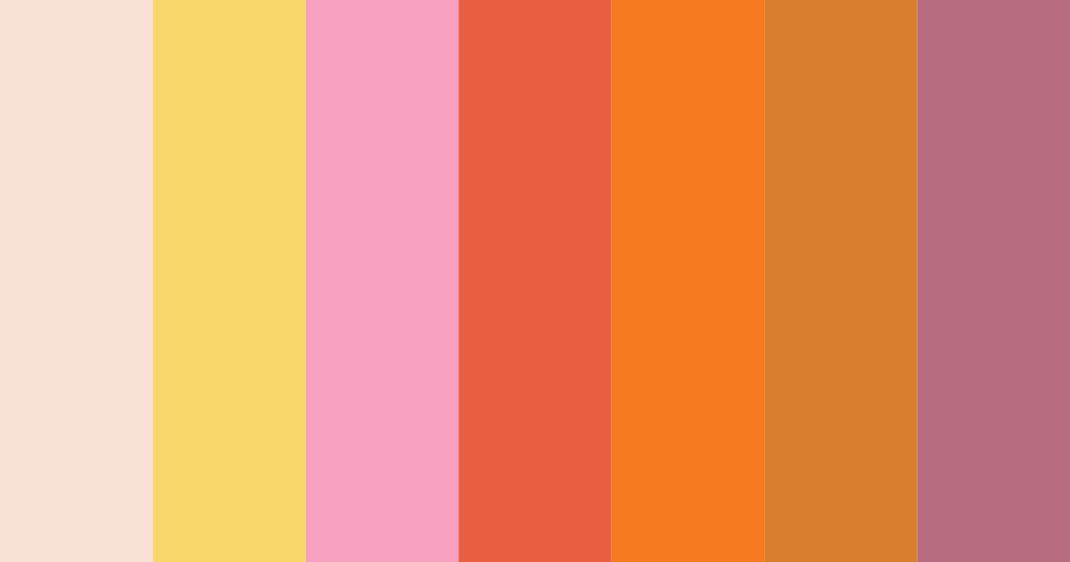 Download sunset blossom color palette PNG image (landscape)