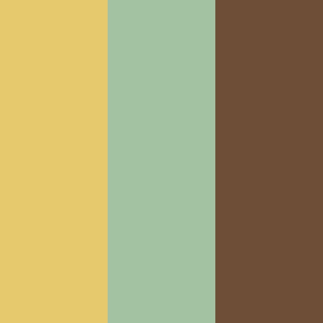 Download amber green cream color palette PNG image (square)